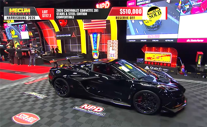 [VIDEO] Mecum Sold this 2026 Corvette ZR1 Stars and Steel Edition for $561K