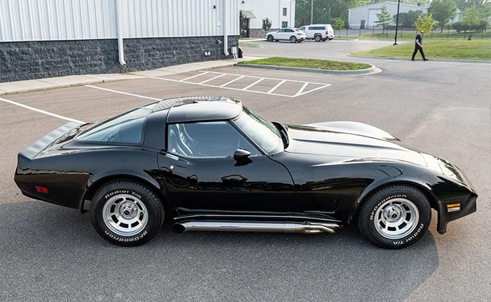 Corvettes for Sale: Black 1980 Corvette with Side Pipes and a 4-Speed Manual on BaT