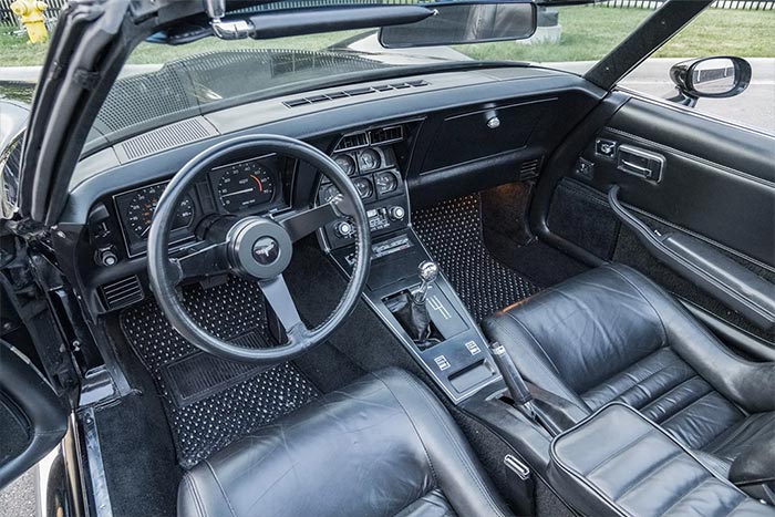 Corvettes for Sale: Black 1980 Corvette with Side Pipes and a 4-Speed Manual on BaT