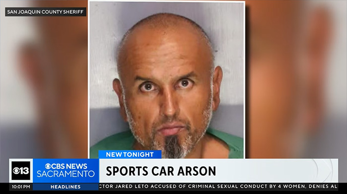 [VIDEO] Man Arrested After Setting Fire to a Parked C8 Corvette