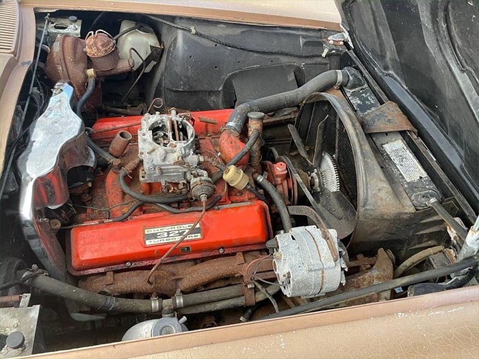 Corvettes for Sale: 1964 Corvette Convertible Parked for Two Decades Now Offered on eBay