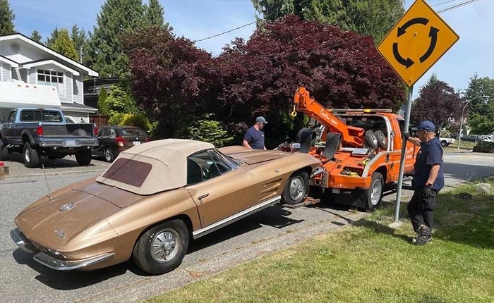 Corvettes for Sale: 1964 Corvette Convertible Parked for Two Decades Now Offered on eBay