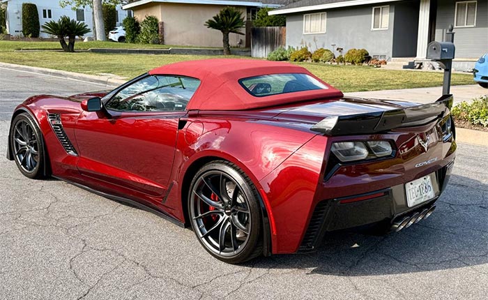 Corvettes for Sale: Modded Spice Red 2016 Corvette Z06/Z07 Convertible with a 7-Speed Manual