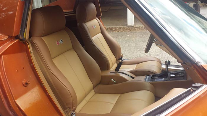 Corvettes for Sale: Orange 1975 Coupe with a 4-Speed Offered on Craigslist