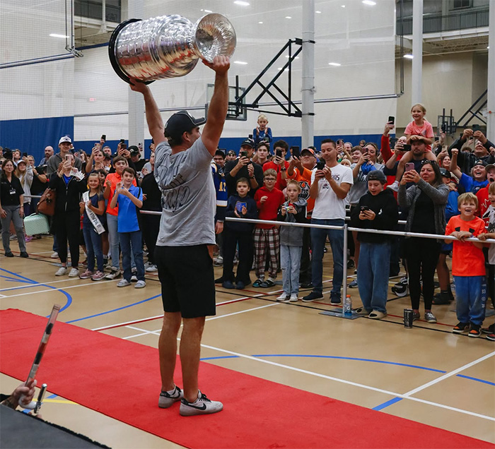 The Stanley Cup Visits Jordan Martinook's Hometown in a Roswell Green Corvette ZR1
