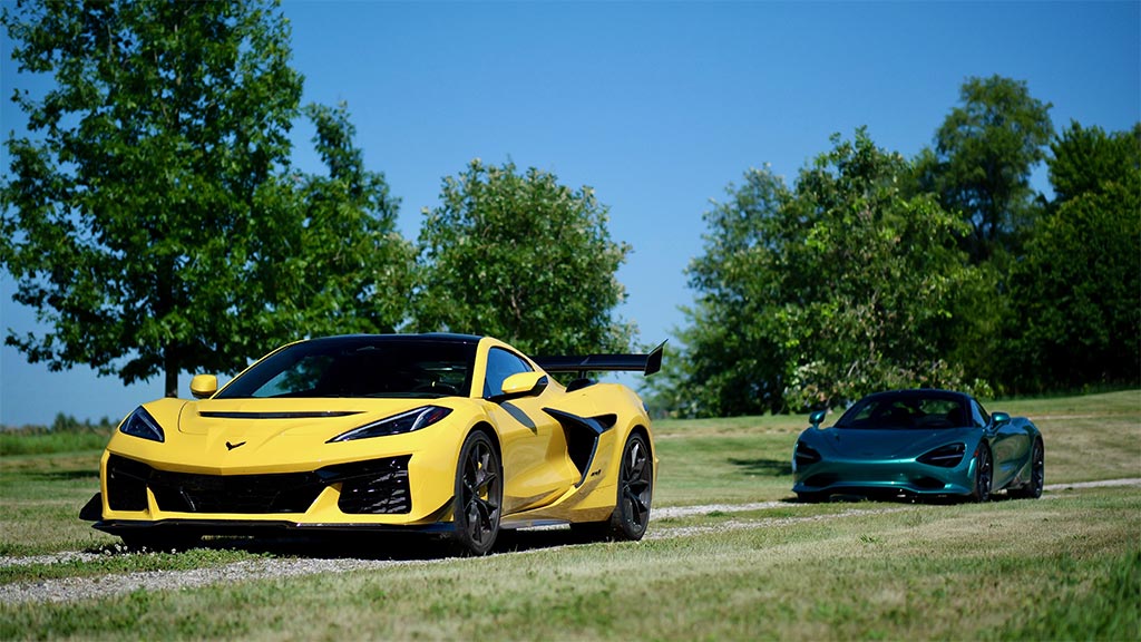 [VIDEO] C8 Corvette ZR1 Flexes its Muscles Against the McLaren 750S