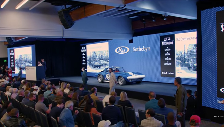 [VIDEO] SOLD! 1963 Corvette Grand Sport Chassis 003 Sells for $18.7 Million at RM Sotheby's Monterey Auction