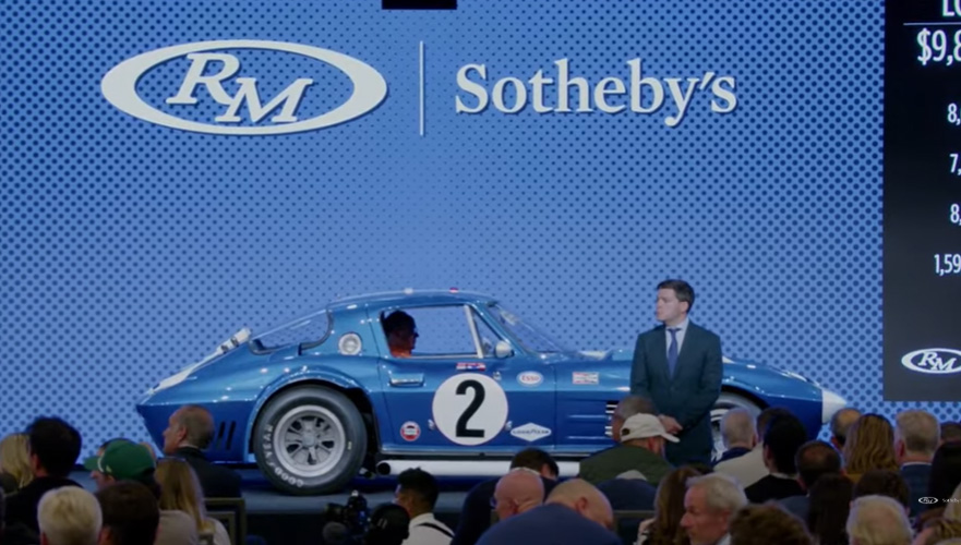 [VIDEO] SOLD! 1963 Corvette Grand Sport Chassis 003 Sells for $18.7 Million at RM Sotheby's Monterey Auction