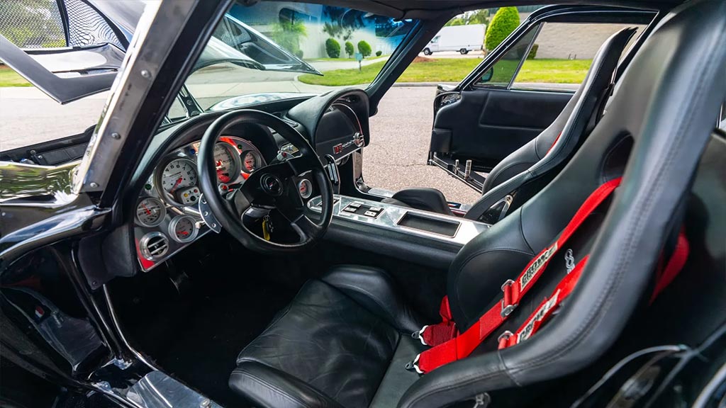 Corvettes for Sale: 1963 Corvette Split Window 'V7 Twin Turbo' SEMA Show Car on Bring a Trailer