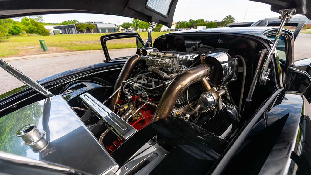 Corvettes for Sale: 1963 Corvette Split Window 'V7 Twin Turbo' SEMA Show Car on Bring a Trailer