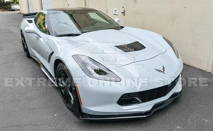 Corvette C7 Stage 3 Front Splitter Lip with Side Winglets