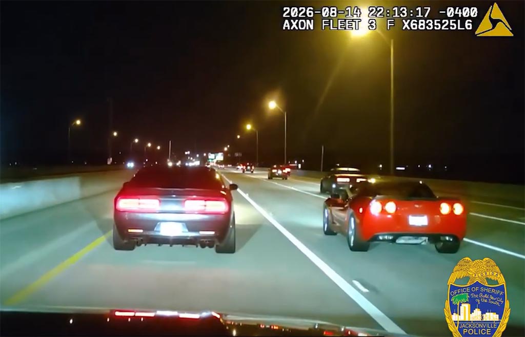 Jacksonville Police Has a Front Row Seat As Street Racers Hit 120 MPH on Bridge