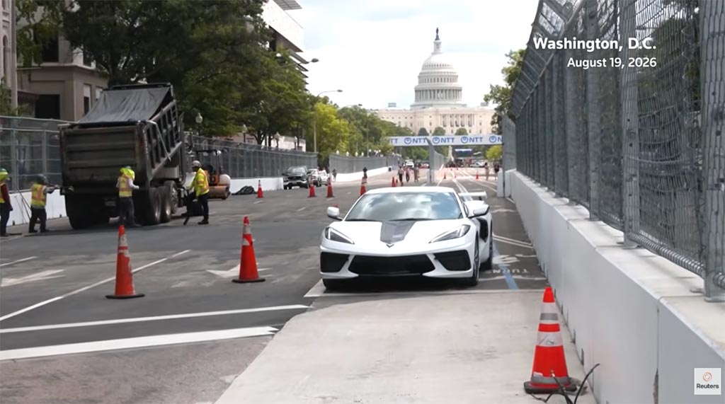 [VIDEO] Corvettes are Working the Streets of D.C. in Preparation for the Freedom 250 Grand Prix