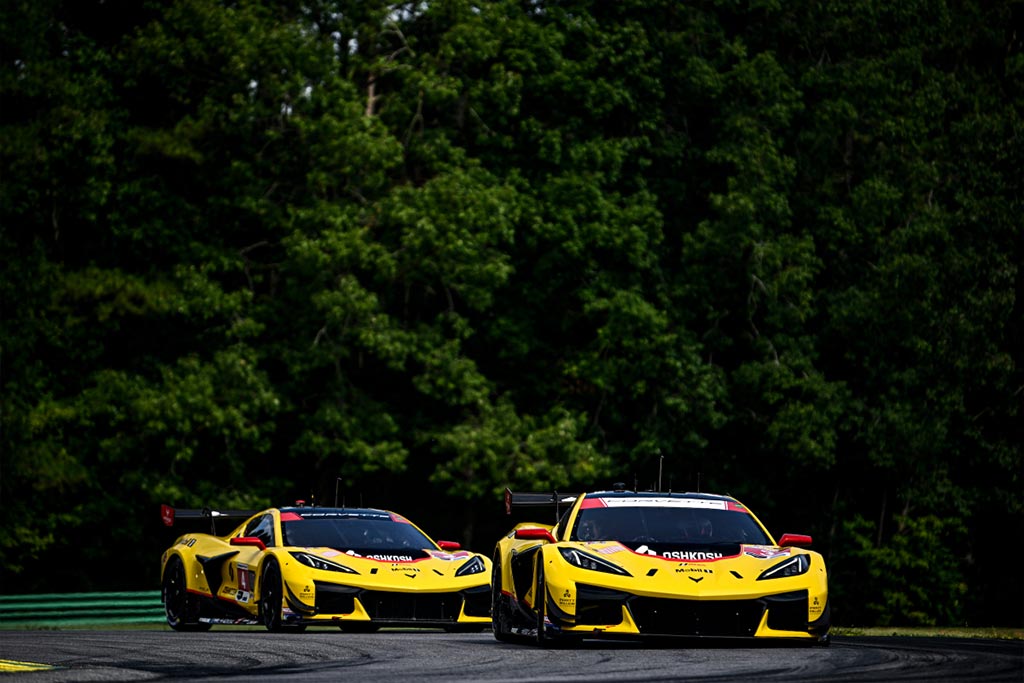 Corvette Racing at VIR: Corvettes Starting Up Front