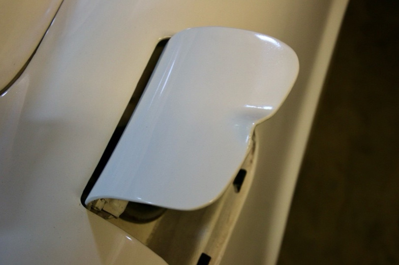 Original early gas-filler door