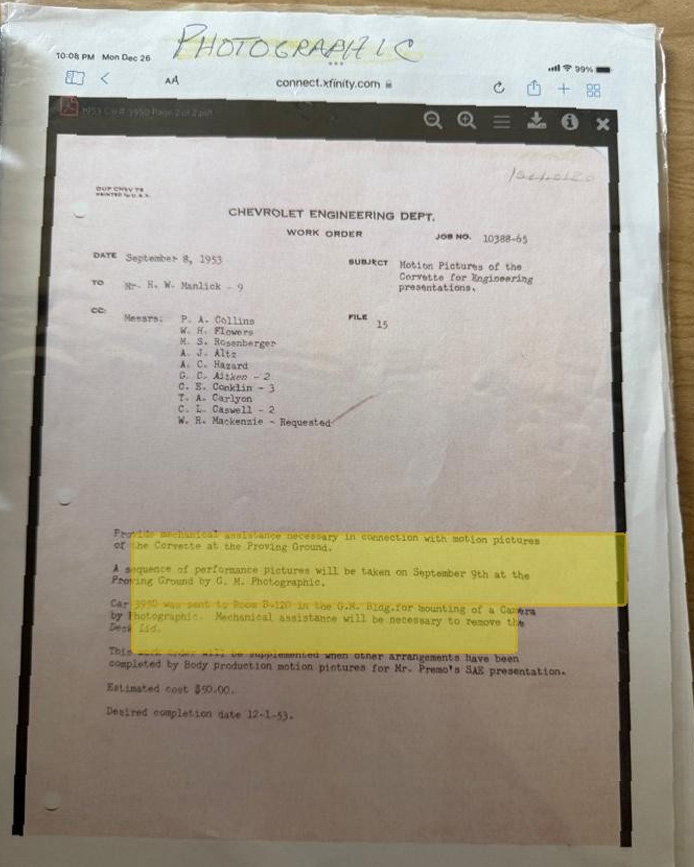 Chevrolet Complaint Record
