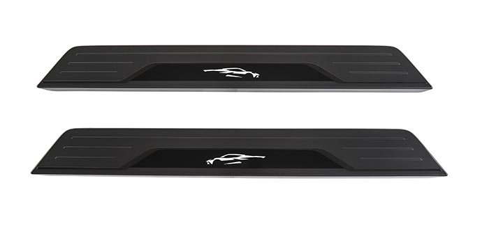 Chevrolet is Now Offering New Dark Stainless Steel Sill Plates for C8 Corvettes