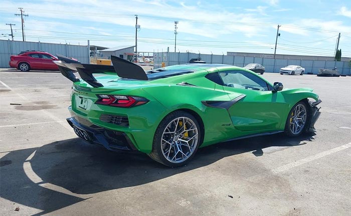 [ACCIDENT] 2026 Corvette ZR1 with 881 Miles Spotted at an Insurance Auction Facility