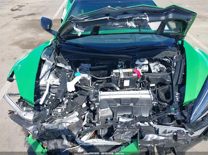 [ACCIDENT] 2026 Corvette ZR1 with 881 Miles Spotted at an Insurance Auction Facility