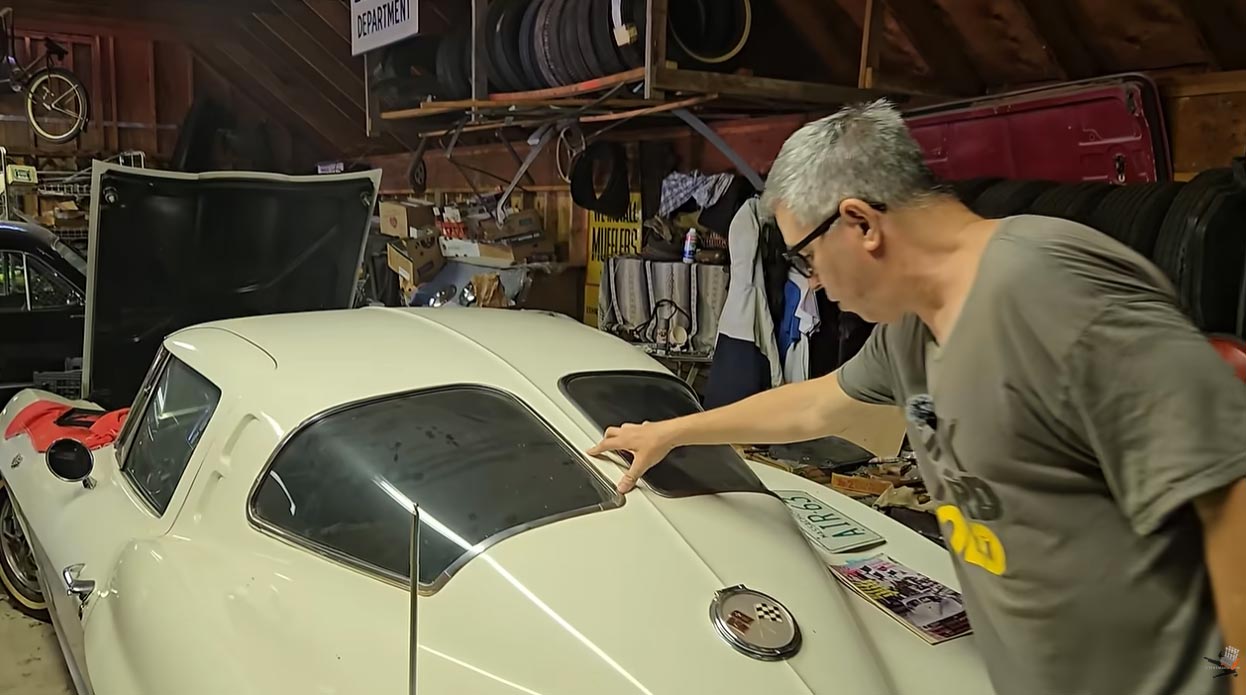 [VIDEO] Steve Magnante Checks Out an Unrestored 1963 Corvette Split Window with Rare Factory A/C