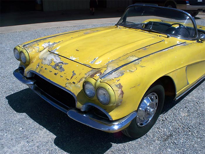 Corvettes for Sale: 1962 Corvette 4-Speed Project on BaT at No Reserve
