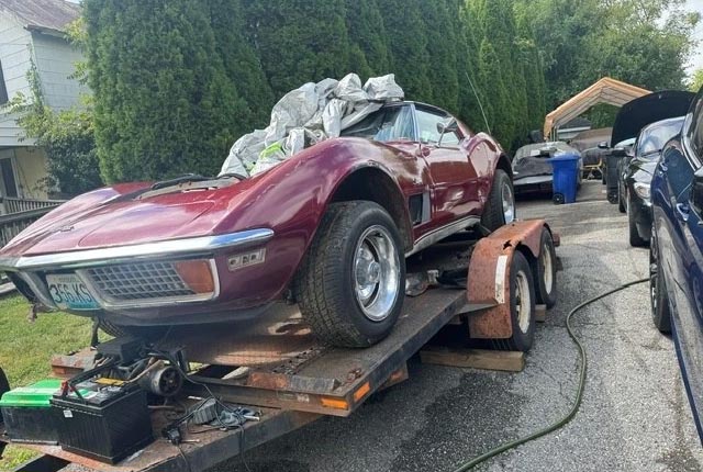 Corvettes for Sale: 1972 Corvette Project Offered for $6,500 on eBay