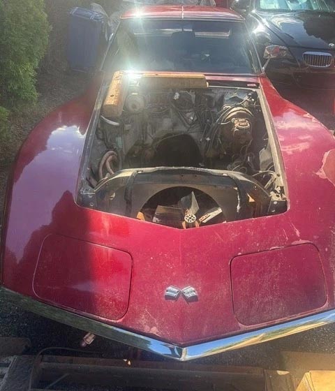 Corvettes for Sale: 1972 Corvette Project Offered for $6,500 on eBay