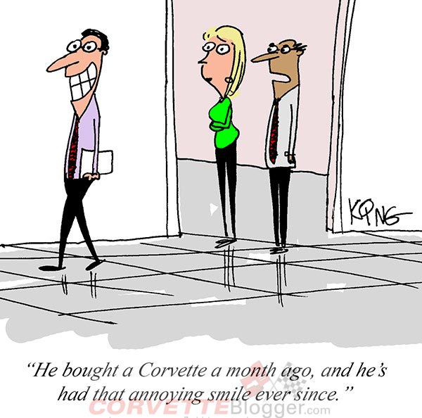 Saturday Morning Corvette Comic: The After-Effect of Purchasing a New Corvette