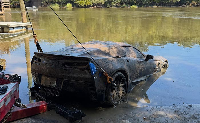 Stolen C7 Grand Sport Pulled from a Watery Grave by Divers