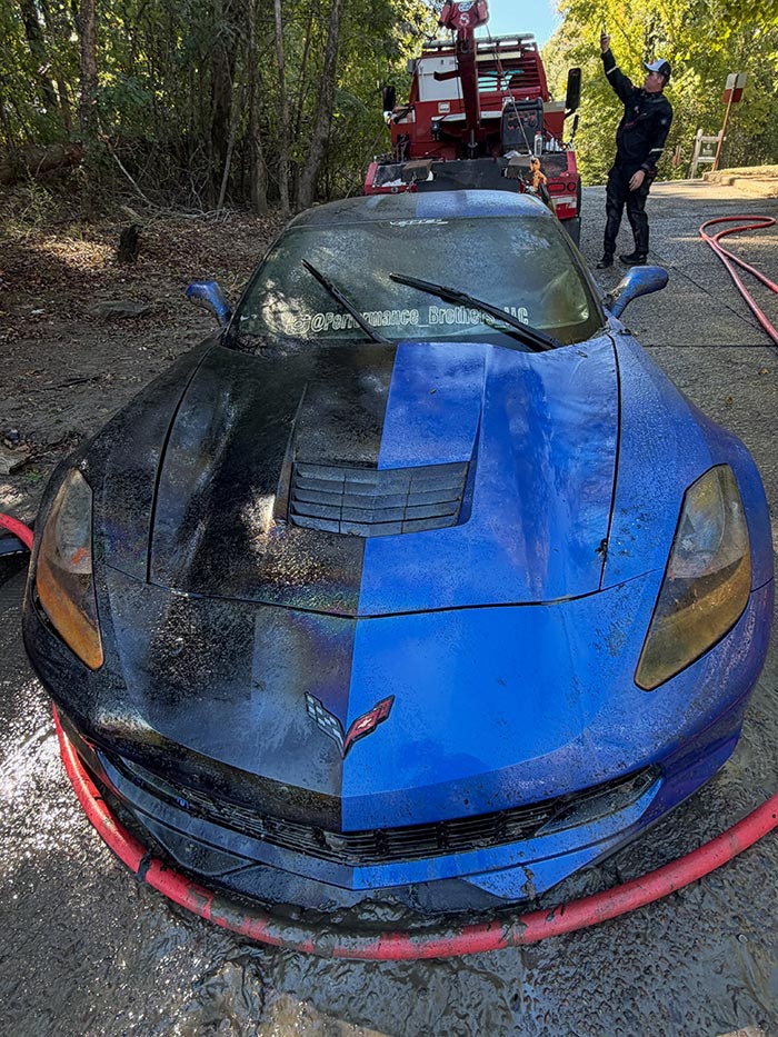 Stolen C7 Grand Sport Pulled from a Watery Grave by Divers