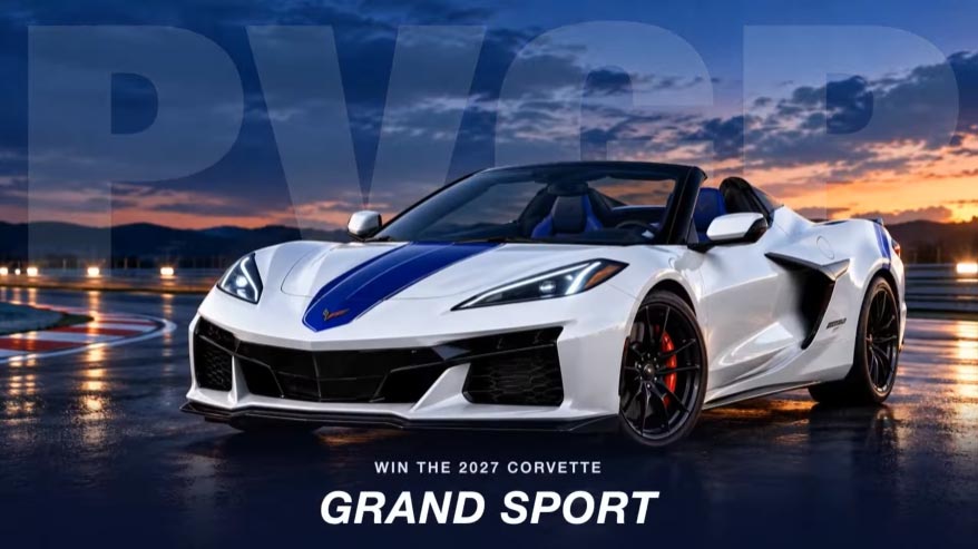 Win the 2027 Corvette Grand Sport Convertible!