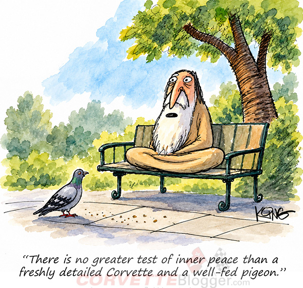 Saturday Morning Corvette Comic: Find Your Inner Peace