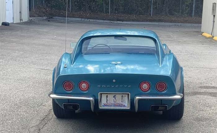 Corvettes for Sale: 21K-Mile 1972 Corvette Offered in Rare Bryar Blue on Craigslist