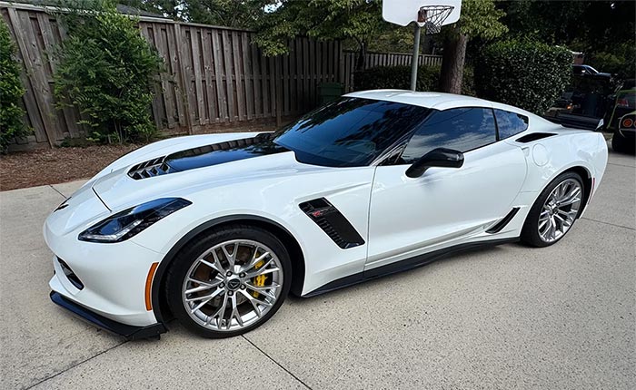 Corvettes for Sale: 6K-Mile 2016 Corvette Z06 Coupe with Manual 7-Speed on BaT