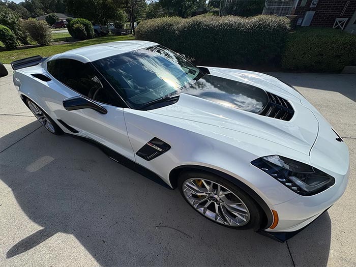 Corvettes for Sale: 6K-Mile 2016 Corvette Z06 Coupe with Manual 7-Speed on BaT