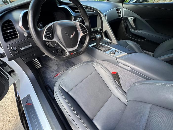 Corvettes for Sale: 6K-Mile 2016 Corvette Z06 Coupe with Manual 7-Speed on BaT