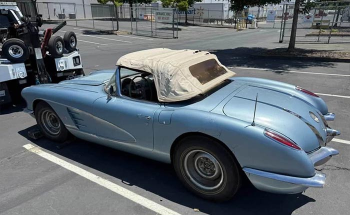 Corvettes for Sale: 1958 Corvette Barn Find on Facebook Marketplace