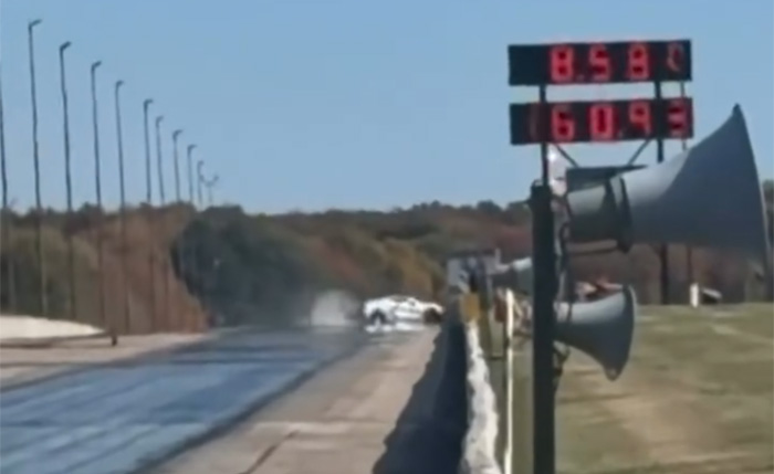 [VIDEO] Corvette ZR1X Crashes At the Drag Strip After Hitting 8.580 @ 160.93 MPH
