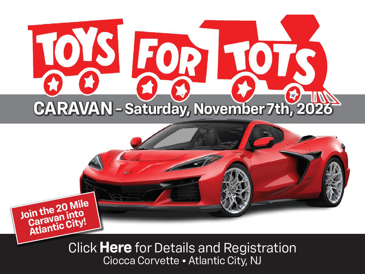 Ciocca Corvette's 23rd Annual Toys for Tots Caravan is November 7th