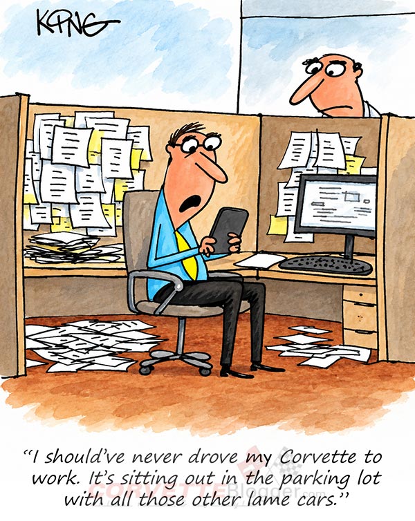 Saturday Morning Corvette Comic: Leaving Your Loved One Behind