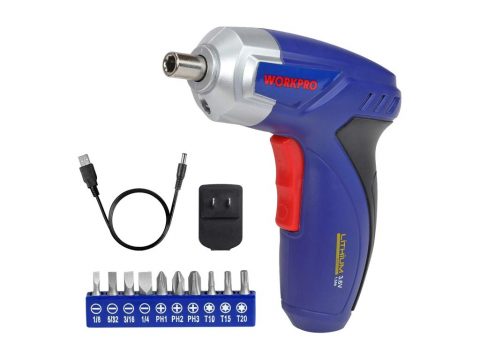 [AMAZON] Save 50% on the WORKPRO Cordless Rechargeable Screwdriver Set Now Just $9.75