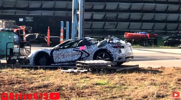 [VIDEO] Wrecked 2020 Corvette Stingray Convertible Spotted Behind the Corvette Assembly Plant