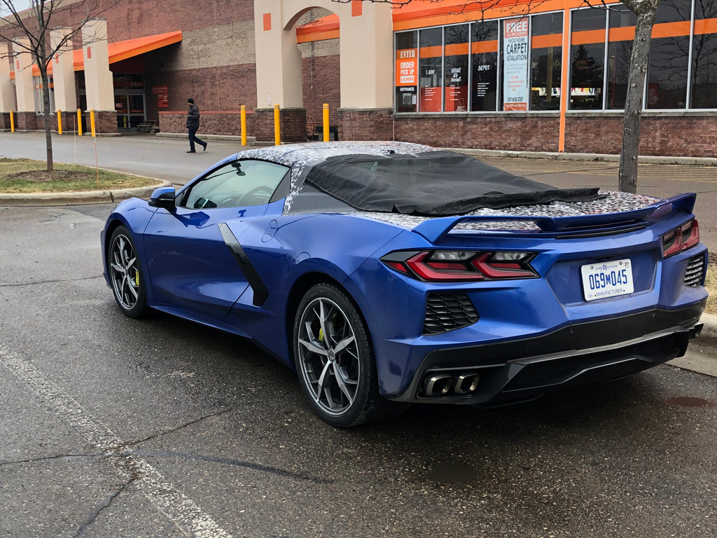 SPIED] Reader Submitted Photos Show a Half-Wrapped C8 Corvette Convertible  - Corvette: Sales, News & Lifestyle
