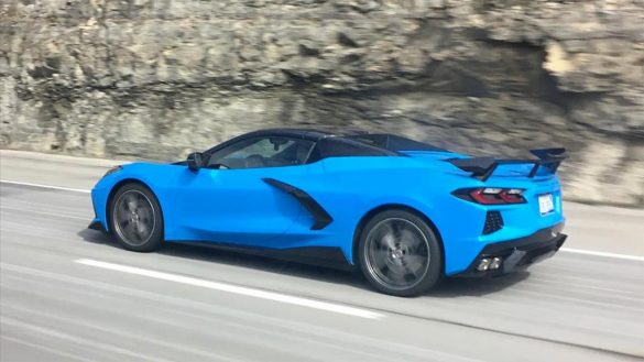 [SPIED] 2020 Corvette Stingray Convertible with High Wing and Ground Effects Package