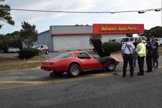 [ACCIDENT] C3 Corvette Catches Fire in Fort Walton Beach