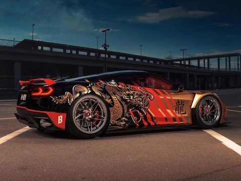 [PICS] Ride the Dragon! Digital Designers Offers Up A Golden C8 Corvette