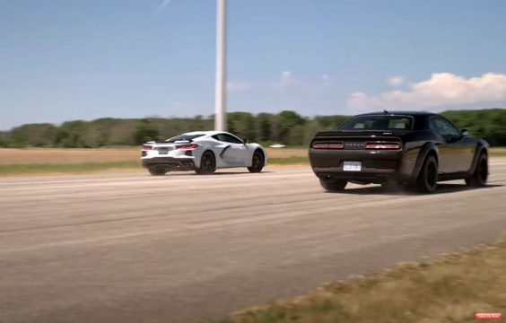 [VIDEO] 2020 Corvette vs the 808-HP Dodge Demon on Throttle House