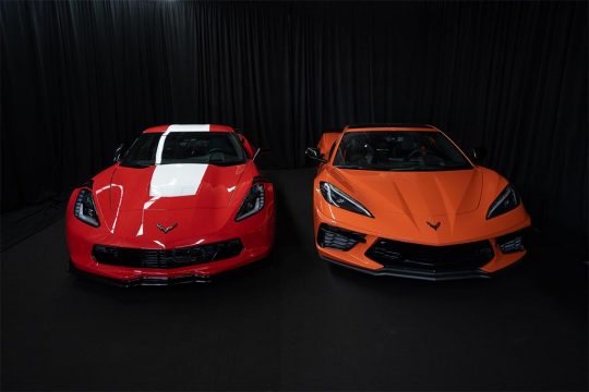 GM Canada Raises Over $400,000 with Charity Auction of the Last C7 and First C8 Corvette