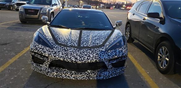 [SPIED] C8 Corvette E-Ray Hybrid Prototype Found in a Parking Lot