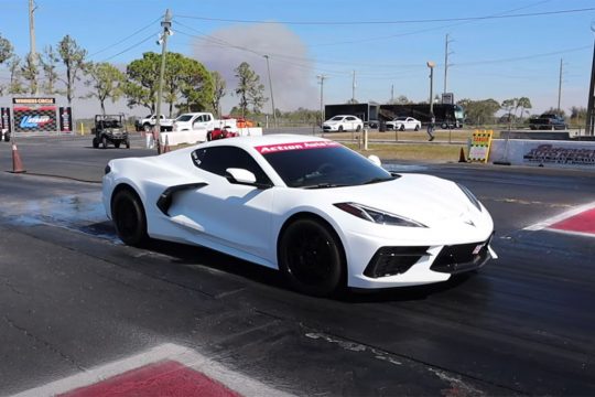 [VIDEO] 2020 Corvette Attempts All-Motor Quarter Mile Record at the Drag Strip